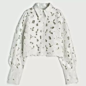 H&M Satin Eyelet Shirt—Rare/Sold Out!